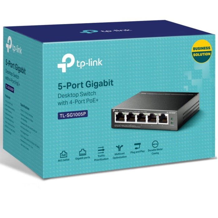 Tp-Link TL-SG1005P V2 Switch Gigabit de 5 puertos con 4 puertos PoE